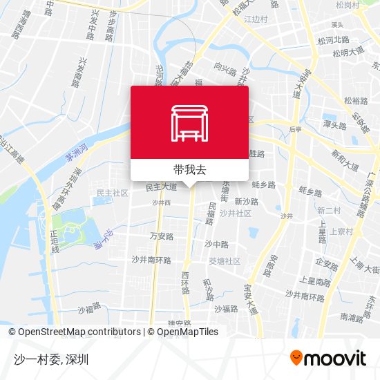 沙一村委地图