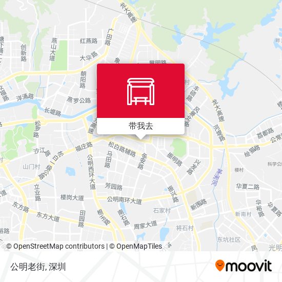 公明老街地图
