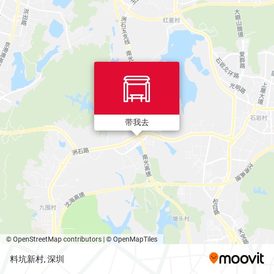 料坑新村地图