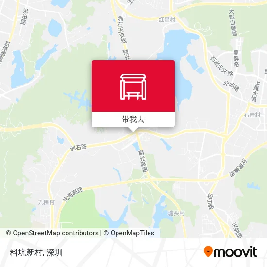 料坑新村地图