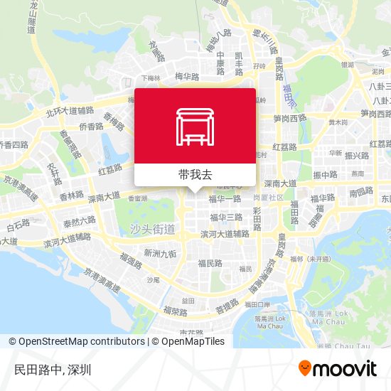 民田路中地图