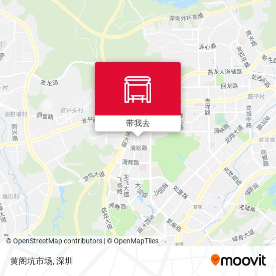 黄阁坑市场地图