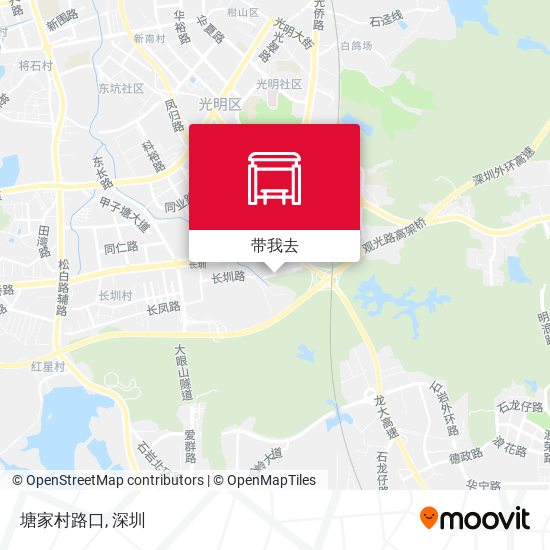 塘家村路口地图
