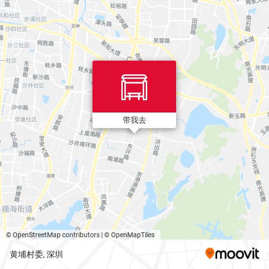黄埔村委地图