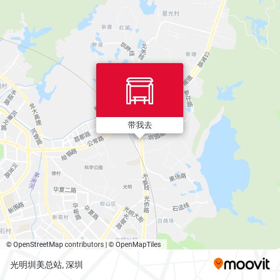 光明圳美总站地图