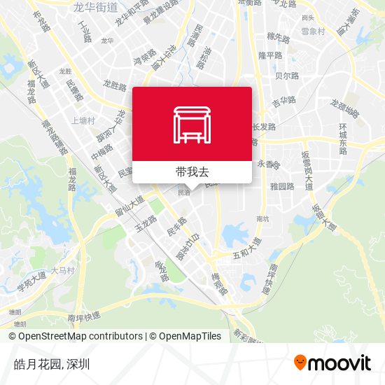 皓月花园地图