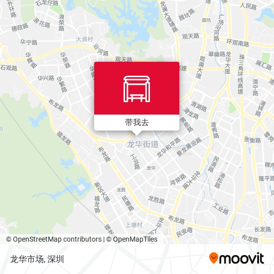 龙华市场地图