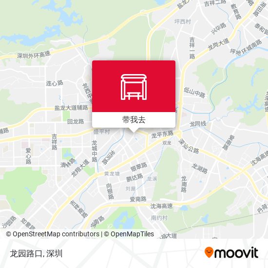 龙园路口地图