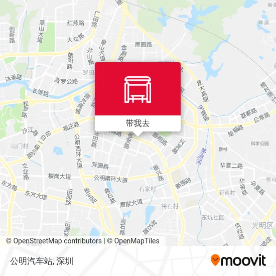 公明汽车站地图