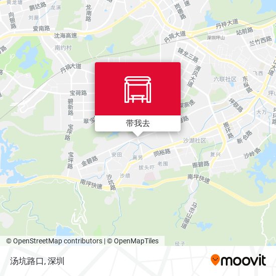 汤坑路口地图