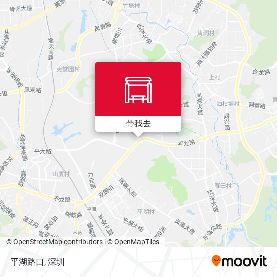 平湖路口地图