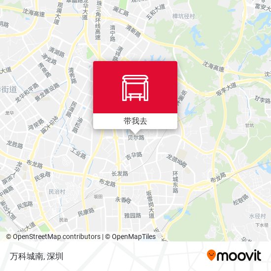 万科城南地图