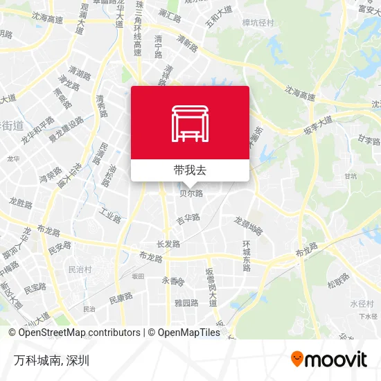 万科城南地图