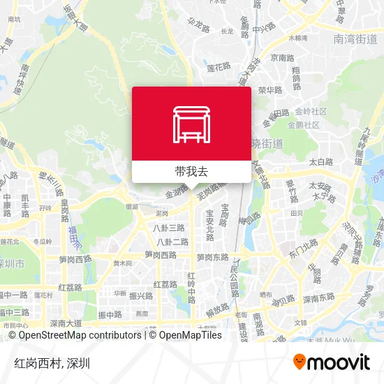 红岗西村地图