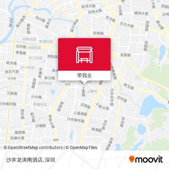 沙井龙涛阁酒店地图