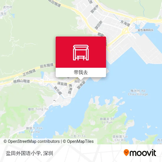 盐田外国语小学地图