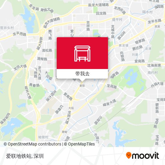 爱联地铁站地图