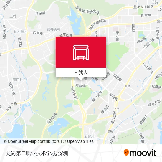 龙岗第二职业技术学校地图