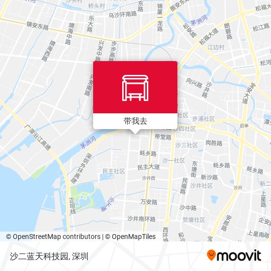 沙二蓝天科技园地图