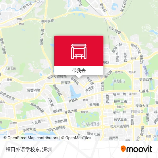 福田外语学校东地图