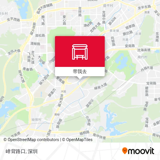 嶂背路口地图
