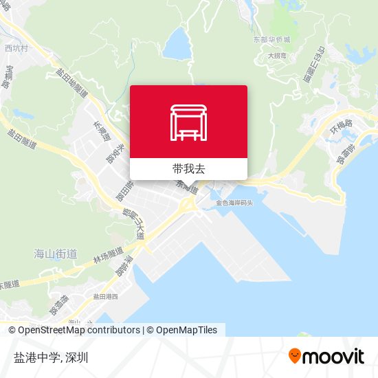 盐港中学地图