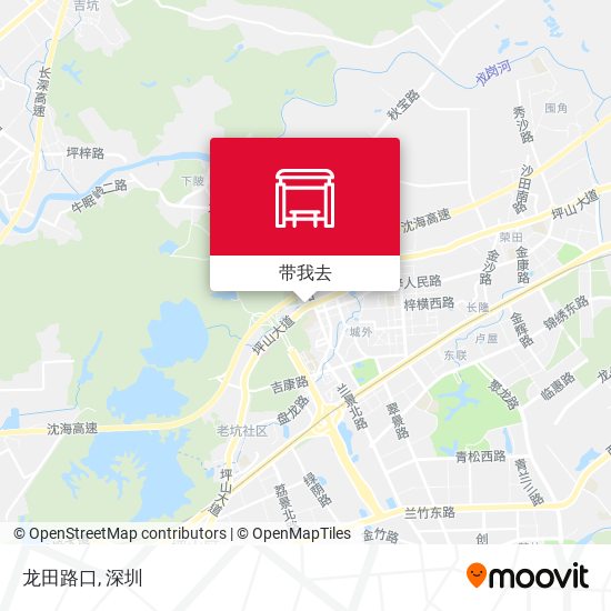 龙田路口地图