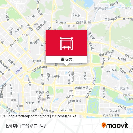 北环朗山二号路口地图