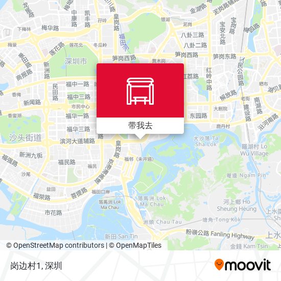 岗边村1地图