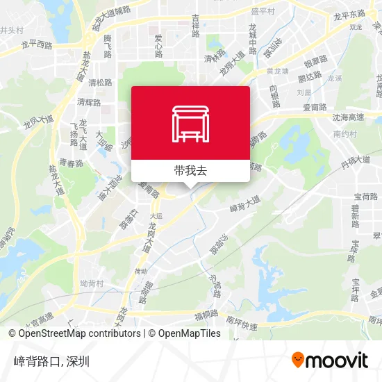 嶂背路口地图