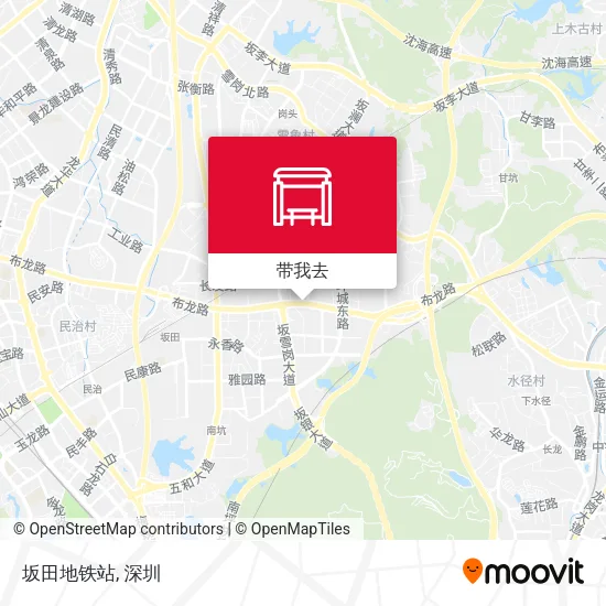 坂田地铁站地图
