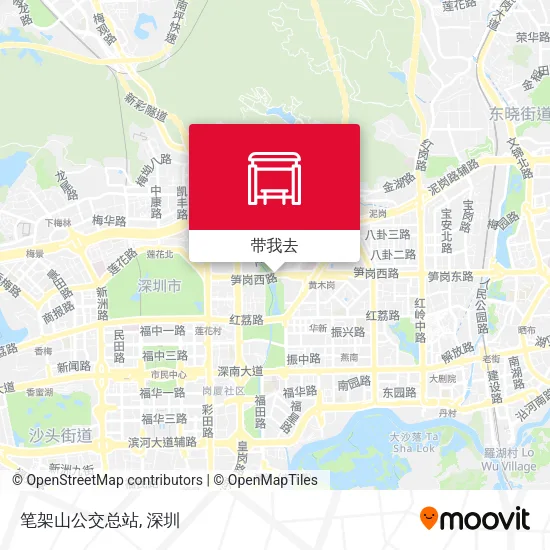 笔架山公交总站地图