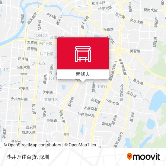 沙井万佳百货地图