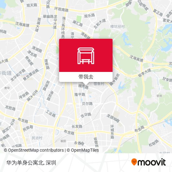 华为单身公寓北地图