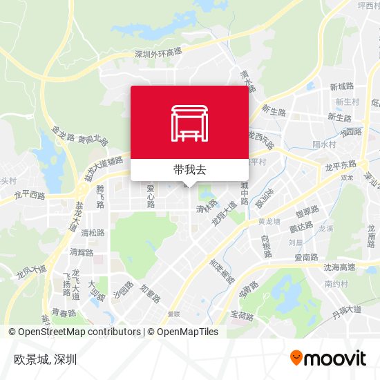 欧景城地图