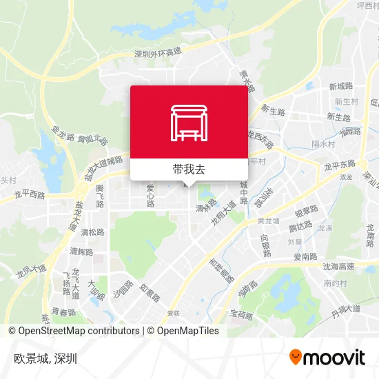 欧景城地图