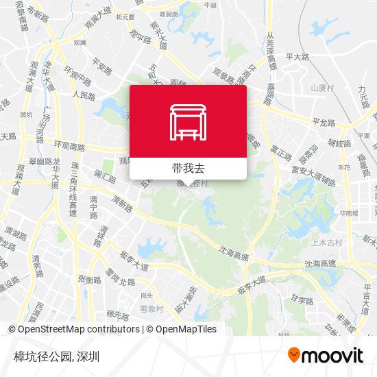 樟坑径公园地图