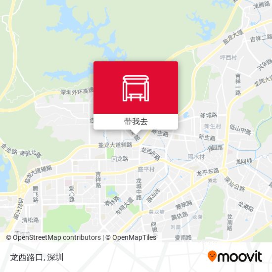 龙西路口地图