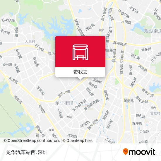 龙华汽车站西地图