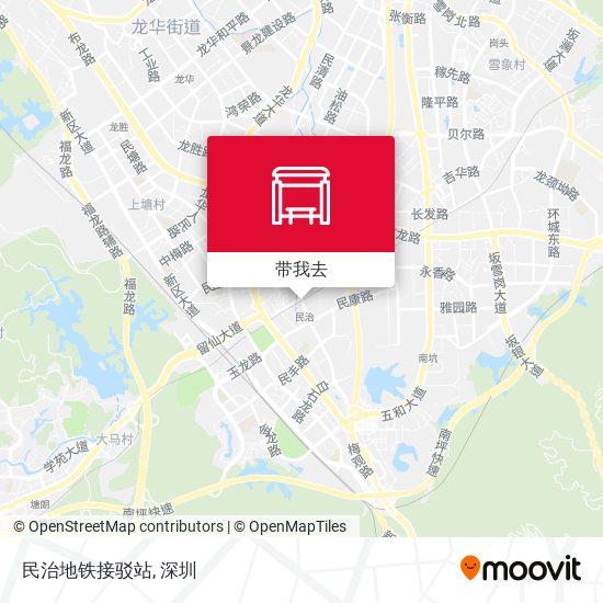 民治地铁接驳站地图