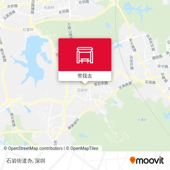 石岩街道办地图