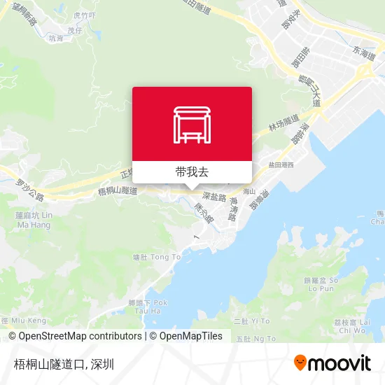 梧桐山隧道口地图