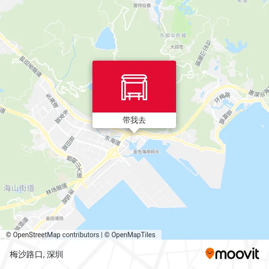 梅沙路口地图