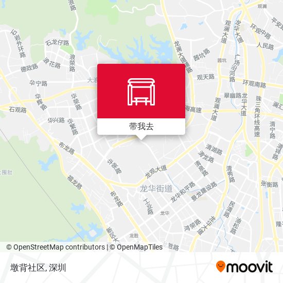 墩背社区地图