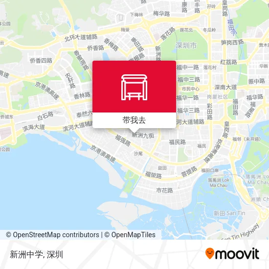 新洲中学地图
