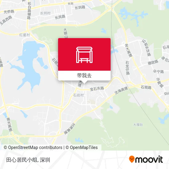 田心居民小组地图