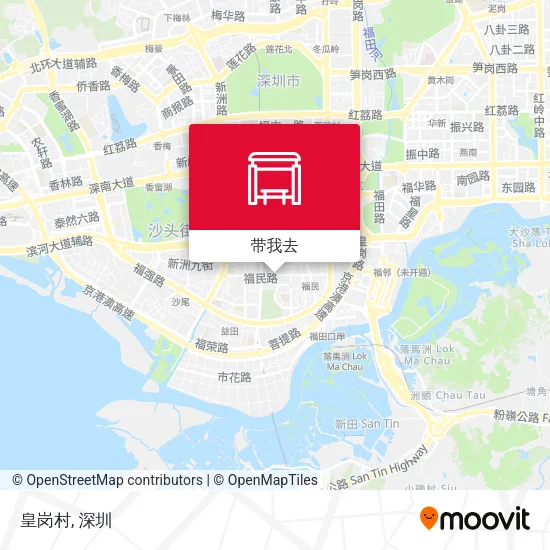 皇岗村地图