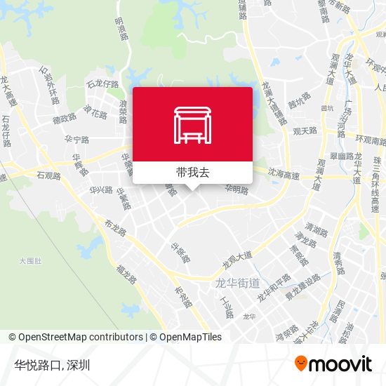 华悦路口地图