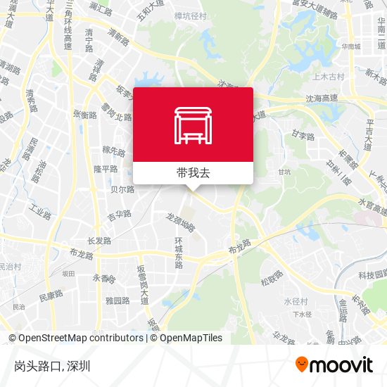 岗头路口地图