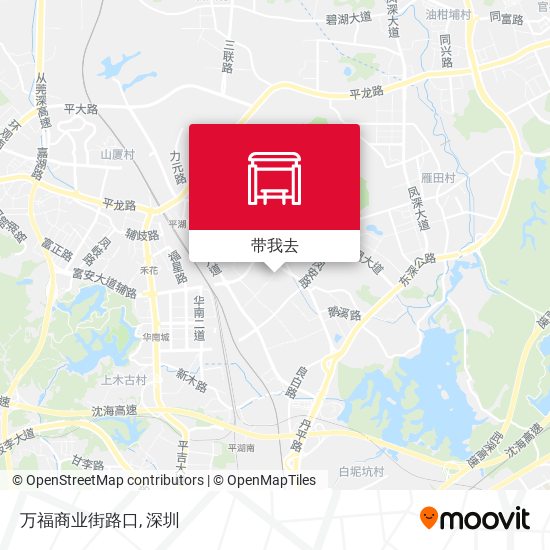 万福商业街路口地图